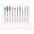 thumbnail image 2 of Nail Drill Bits Set with Tungsten Steel Grinding Head for Polishing Lightweight Silver 10pcs, 2 of 3