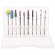 thumbnail image 2 of Nail Drill Bits Set with Tungsten Steel Grinding Head for Polishing Lightweight Silver 10pcs, 2 of 3