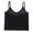 Black, variant on Spaghetti Straps Thin Strap Tank Tops Stretch Camisole Breathable Stretch Cami Top Crop Tank Top Summer Cami Shirt Fitted Sleeveless Stretch Vest Sleeveless Tank Khaki L