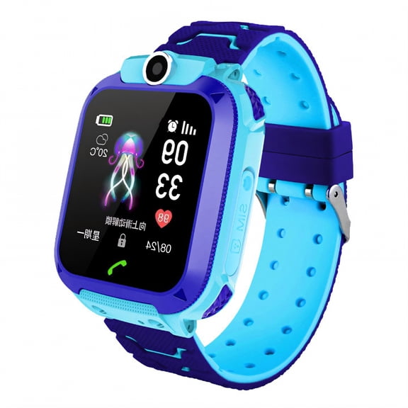 GJX Smart Watch for Kids,Silent Guardian Kids Smart Watch,High-Definition Watches for Kids,Blue