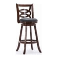 thumbnail image 2 of Boraam Siena 29in. High Back Swivel Wood Bar Stool - Cappuccino Finish, 2 of 6