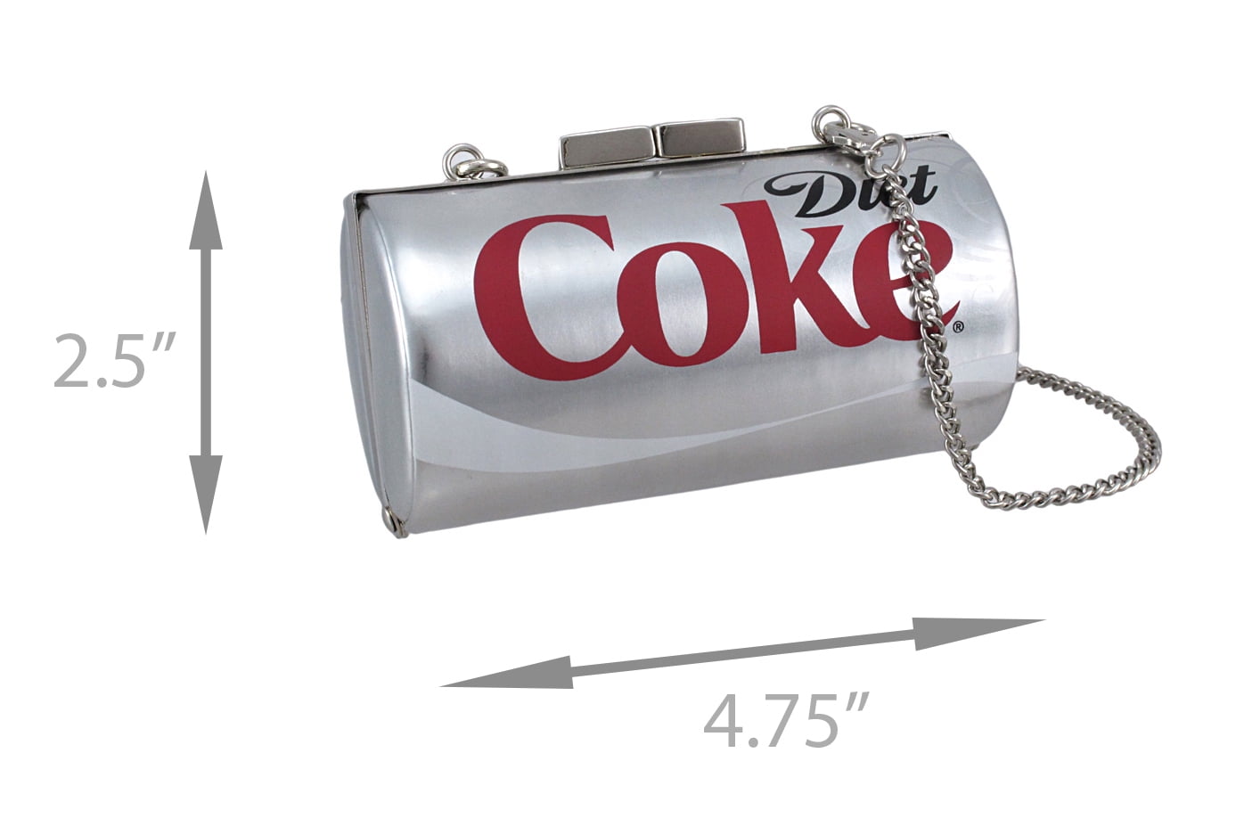Women's Licensed Diet Coke Can Evening Bag Coca-Cola Clutch Style Handbag