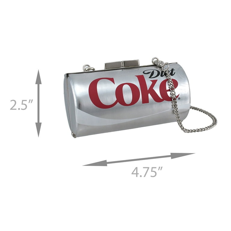 Women s Licensed Diet Coke Can Evening Bag Coca Cola Clutch Style Handbag