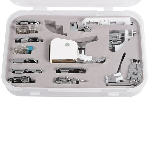 Mgaxyff 15Pcs Presser Foot for Brother Janome Singer Multifunctional