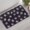 thumbnail image 2 of Sunflower and Flower White Pattern Non Slip Washable Kitchen Rug, Anti Fatigue Decorative Floor Mat for Sink Laundry and Home Use, 17"x47", 2 of 5