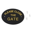 thumbnail image 1 of Injueey Placa para puerta de casa, adornos decorativos, placa de fondo negro, indicador de entrada, accesorios para jardín y dormitorio Jardín y Patio, 1 of 6