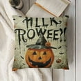 thumbnail image 3 of Halloween Decorations Pillow Coversfor Halloween Decor Indoor Outdoor, Party Supplies Farmhouse Home Decor Throw Pillows Cover Spider Web Cat Skull Decorative Cushion Case, 3 of 5