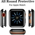 thumbnail image 2 of XIHAMA 3-Pack for 38/40/41/42/44/45mm Apple Watch Case, Soft HD High-Sensitivity Screen Protector with TPU All-Around Drop-Proof Bumper Case for iWatch Series 3/2/1, 2 of 7