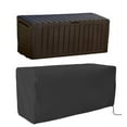 thumbnail image 4 of Deck Box Cover,Heavy Duty Polyester Oxford Deck Box to Protect Large,Waterproof Covers for Outdoor Cushion Storage and Large Deck Boxes - Protects from Rain, Wind and Snow 62" L x 30" W x 27" H, 4 of 7
