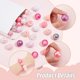 thumbnail image 5 of Kit de 106 cuentas para pulseras de concientización sobre el cáncer de mama: cuentas gruesas rosas de 20 mm, cuentas de color rosa chicle variadas y cuentas grandes sueltas de acrílico., 5 of 6