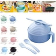 thumbnail image 5 of Under $5,Traditional Ramen Bowl Set Ramen Noodles Bowl,Instant Noodles Bowl with Chopsticks & Spoon Portable Ramen Cooker for Noodles,Soup,and Salad,Dorm Apartment Essentials, 5 of 9