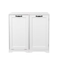 thumbnail image 6 of Laundry Cabinet with Doors and shelf, Tilt-Out Laundry Hamper, Freestanding Style, Adjustable Shelf, White, 6 of 9