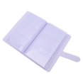 thumbnail image 5 of 3 Inch 108 Pockets Photo Album PU Leather Mini Photo Album for Movie Tickets Business Cards Iris Purple, 5 of 5