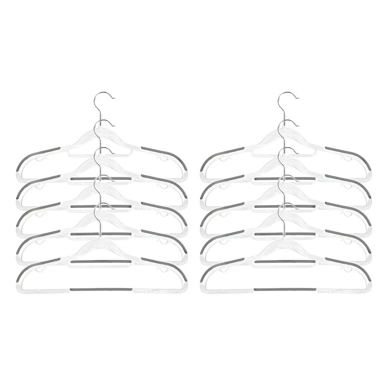 10pcs Non-slip Clothes Hanger For Clothing Store With Traceless