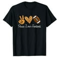 thumbnail image 1 of AALJY Peace Love Football Américain Léopard Football Love, 1 of 5