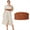 Brown, variant on WHIPPY Women Elastic Waist Belt for Dresses Stretch Braided Wide Belts