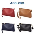 thumbnail image 7 of URSOFINE Women's Genuine Leather Crossbody Clutch - Small Convertible Wristlet Handbag with Adjustable Strap, 4 Colors, 7 of 7