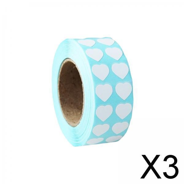 3x Etiquetas de Pintura de Diamantes 1 Rollo / 3000 Piezas Etiqueta de Nombre Etiqueta de Propósito Codificación de Color Etiquetas Adhesivas Térmicas 3 piezas