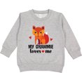 thumbnail image 2 of Inktastic Grammie Loves Me Grandchild Fox Toddler Sweatshirt, 2 of 4