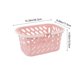 thumbnail image 3 of Cesta de almacenaje de plástico para baño con asa, cesta calada para frutas y verduras, organizador multiusos para artículos de aseo, aperitivos, juguetes, azul o rosa, 3 of 6