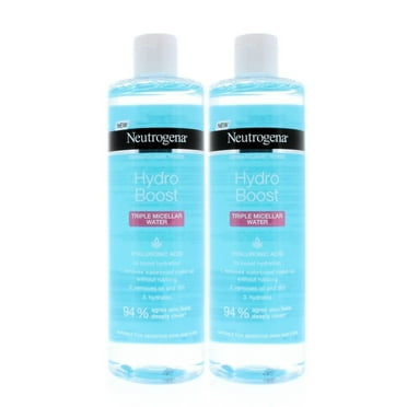 Neutrogena Hydro Boost Micellar Water 400ml 2 Pack Hyaluronic Acid Makeup Remover