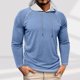 thumbnail image 1 of pstuiky camisas de hombre de manga larga, Camisa básica de manga larga con cuello redondo y transpirable de color sólido a la moda informal para hombre tops de invierno para hombre m, 1 of 7