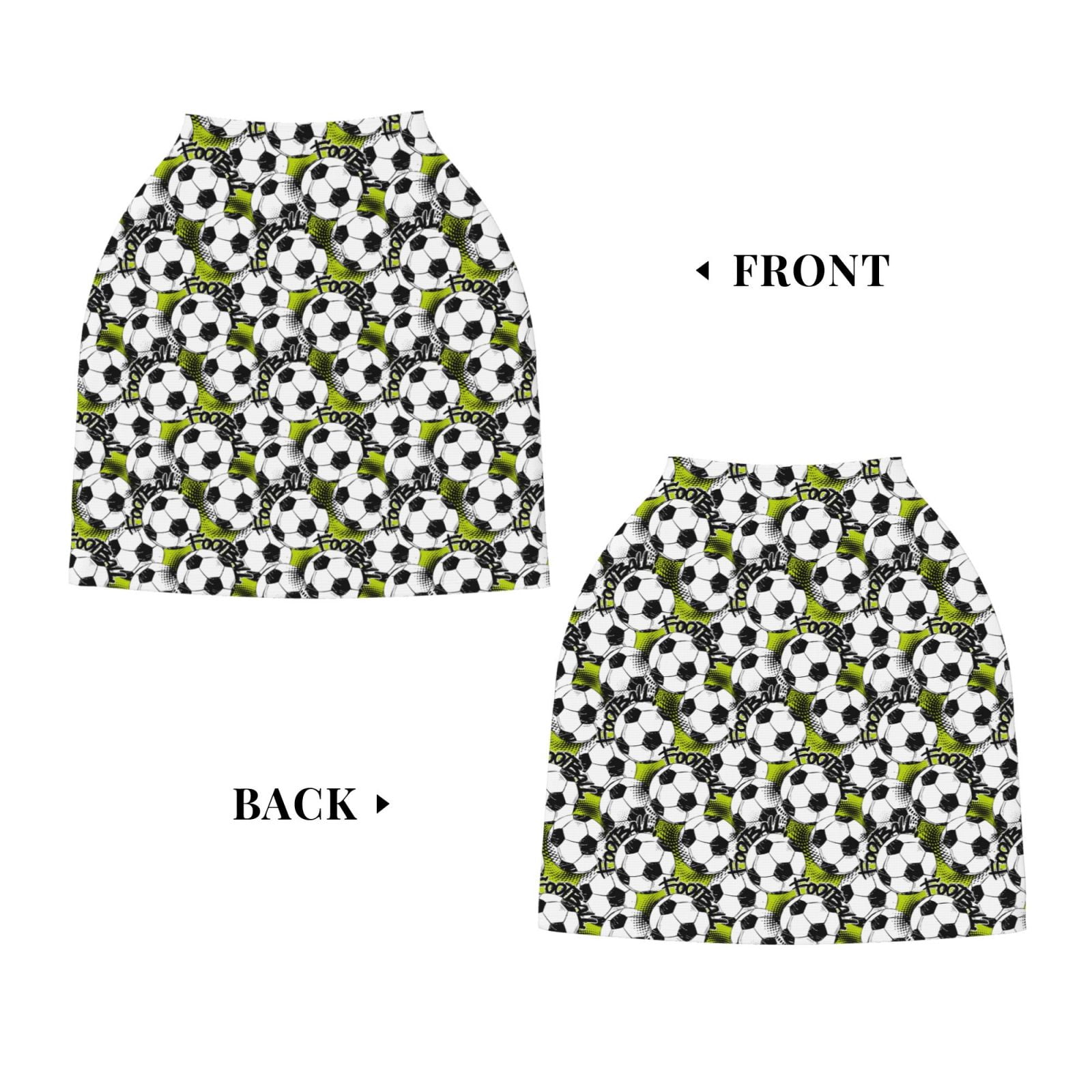 Fotbe Soccer and Football Pattern Car Seat Covers for Babies, Nursing Breastfeeding Cover Infant Carseat Canopy, Soft Stretchy Carrier Cover