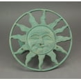 thumbnail image 3 of Zeckos Green Cast Iron Sun Face Wall Mounted Garden Hose Hanger, 3 of 7