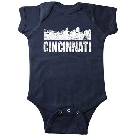 

Inktastic Cincinatti Skyline Grunge Gift Baby Boy or Baby Girl Bodysuit