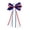 colorful#268, variant on Patriotic Hair Bows USA Flag Print Scrunchies Red White Blue Hair Ties for Independence Day, 5.5-inch Diameter Ribbed Polyester, Set of 7 for Ponytails Braids Buns and Festive Accessories