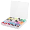 thumbnail image 1 of Transparent Bobbin Storage Box 36 Grid with Colorful Bobbin Thread Sewing Machine Supplies, 1 of 10