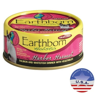 5.5 oz Earthborn Holistic Harbor Harvest Natural Cat Food - 24 per Case