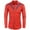 Red, variant on LUOGENLI Male T-shirts for Mens Men's Western Denim Shirt Casual Long Sleeve Button Cotton Shirt Mens T-shirts Graphic Tees Vintage St. Patrick's Day Red L