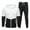 Black, variant on BXINGOHAI Big and Tall 2 Pieces Sweatsuits for Men Casual Patchwork Long Sleeve Tracksuit Full Zip Hooded shirts and Drawstring Sweatpants Athletic Running Outfit Blue,XXXL