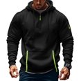 thumbnail image 3 of YATELLE Tactical Hoodies for Men Quarter Zip Pullover Men Vintage Workout Hoodies with Pockets Military Tactical Sweatshirt, 3 of 5