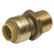 SharkBite 3/8 in. Push x 1/2 in. Dia. MPT Brass Connector