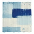 thumbnail image 2 of Ambesonne Abstract Shower Curtain, Grunge Style Brushstrokes, 69"Wx75"L, Night Blue, 2 of 4
