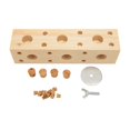 thumbnail image 1 of Bird Wooden Block Chewing Toys Parrot Puzzle Foraging Training Toys Shredding Biting Wood Teething Toys Long Type, 1 of 1