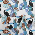 thumbnail image 1 of oneOone Polyester Spandex Blue Fabric Floral Flower With Birds Sewing Craft Projects Fabric Prints By Yard 56 Inch Wide, 1 of 5