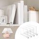 thumbnail image 5 of Separadores de estantes transparentes, organizadores acrílicos para libros de ropa de dormitorio (6 uds.), 5 of 8