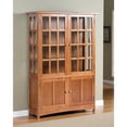thumbnail image 3 of Crafters and Weavers Arts and Crafts Solid Wood Display China Cabinet in Cherry, 3 of 3