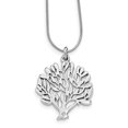 thumbnail image 1 of SS White Ice Diamond Tree Pendant Necklace 18 Inch, 1 of 3