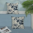 thumbnail image 3 of Spring Flower Pillow Covers 18x18 Watercolor Navy Blue Floral Farmhouse Decor Throw Pillows Case for Couch Seasonal Pillowcase Outdoor Decorative Cushion Cases for Sofa Bed Decorations Set of 2, 3 of 6