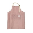 thumbnail image 2 of PONPRNGY 1 Pack Adjustable Bib Aprons with 2 Pockets Cotton Linen Cooking Kitchen Chef Apron for Women and Men, 2 of 6