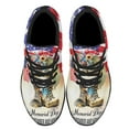 thumbnail image 2 of Memorial Day Remember And Honor Thank You Veterans Boots Shoes Sneakers Black Size 4, 2 of 7