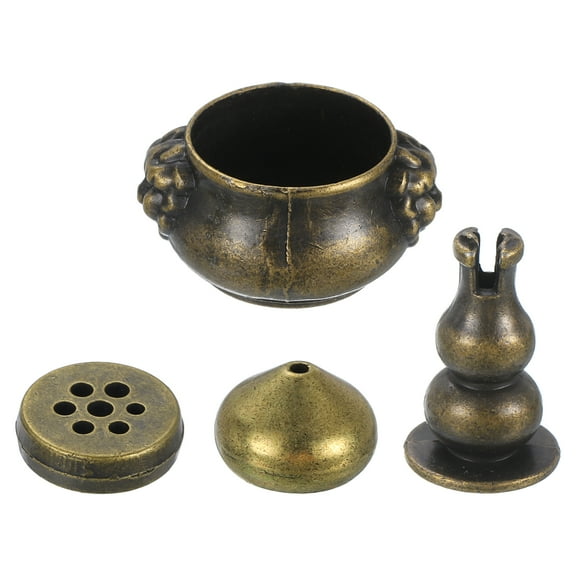 3pcs Brass Incense Holders 9 Hole Incense Stick Holder Incense Burner for Yoga Meditation Bronze