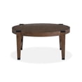thumbnail image 3 of Magnussen Home Kaysen Wallaby And Matte Black Round Cocktail Table, 3 of 6
