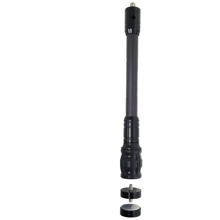 SAS Carbon X Hunting Pro Bow Stabilizer for Compound Bows with Dampener and Weights Ultra Lightweight High Modual with Matt Finish 12