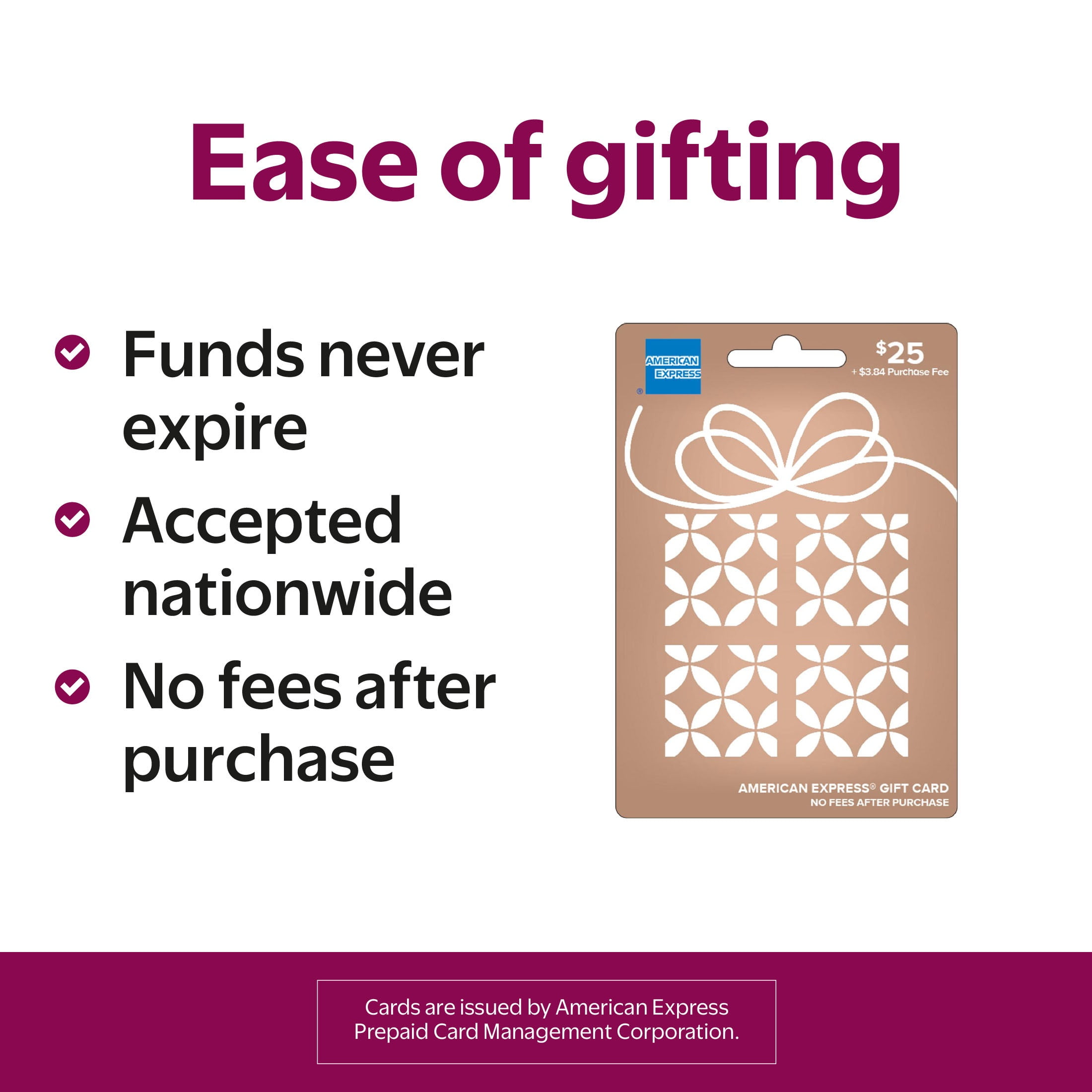 American Express® $25 Rose Gift Card (Plus $3.84 Purchase Fee)