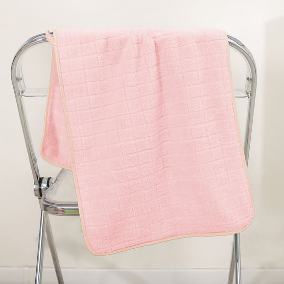 Checkerboard Corals Fleece Quickly Drying Towel And Strong Water Absorption And Soft And Warm And No Lint And No Fading